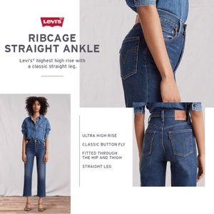 Levi’s Women’s  Straight Ankle Jeans